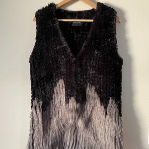 dolce cabo, faux fur vest, LA design